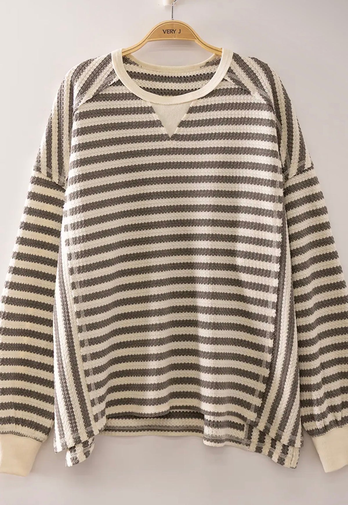 Stripe waffle tops