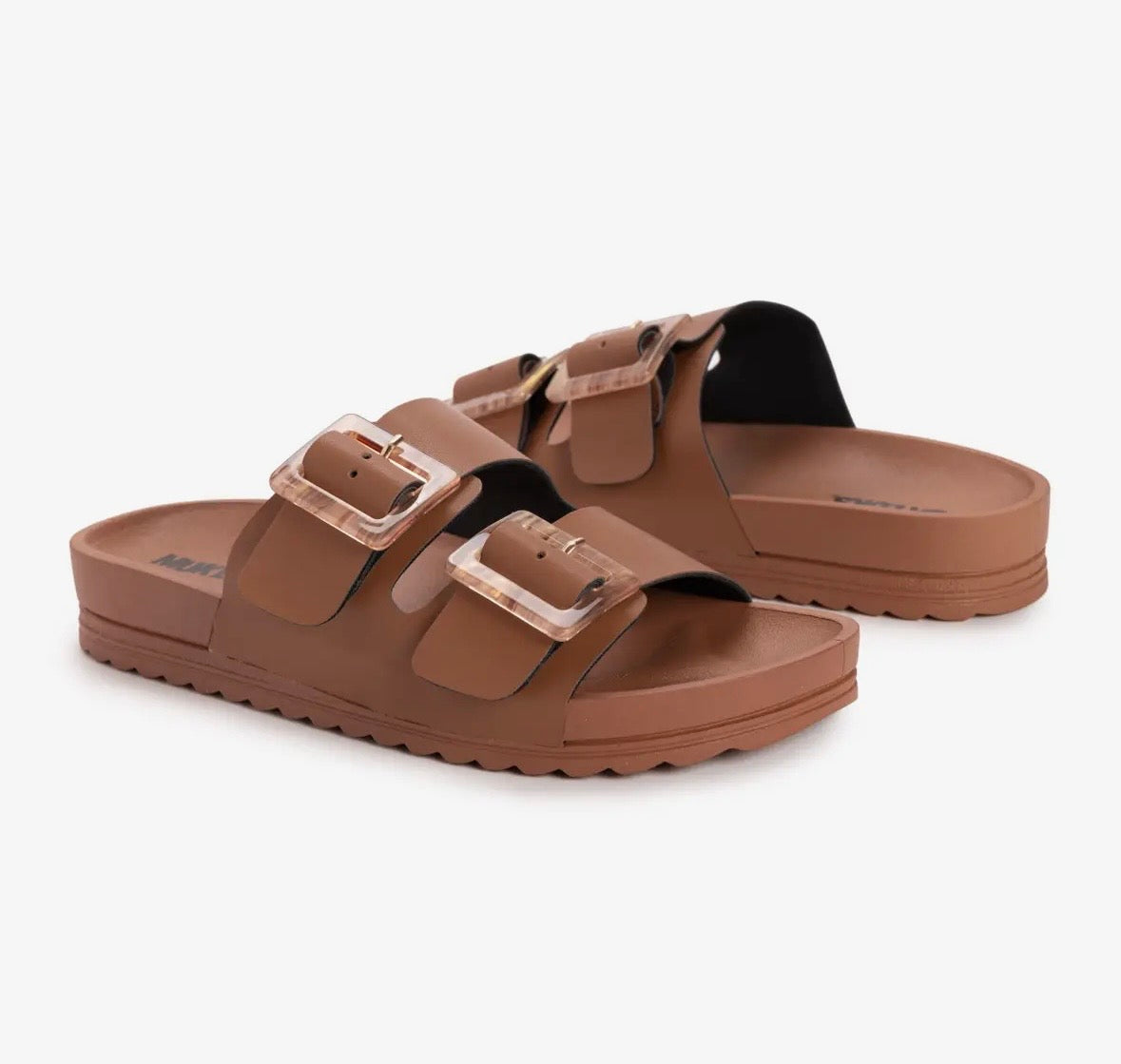 Muk Luks cognac sandals