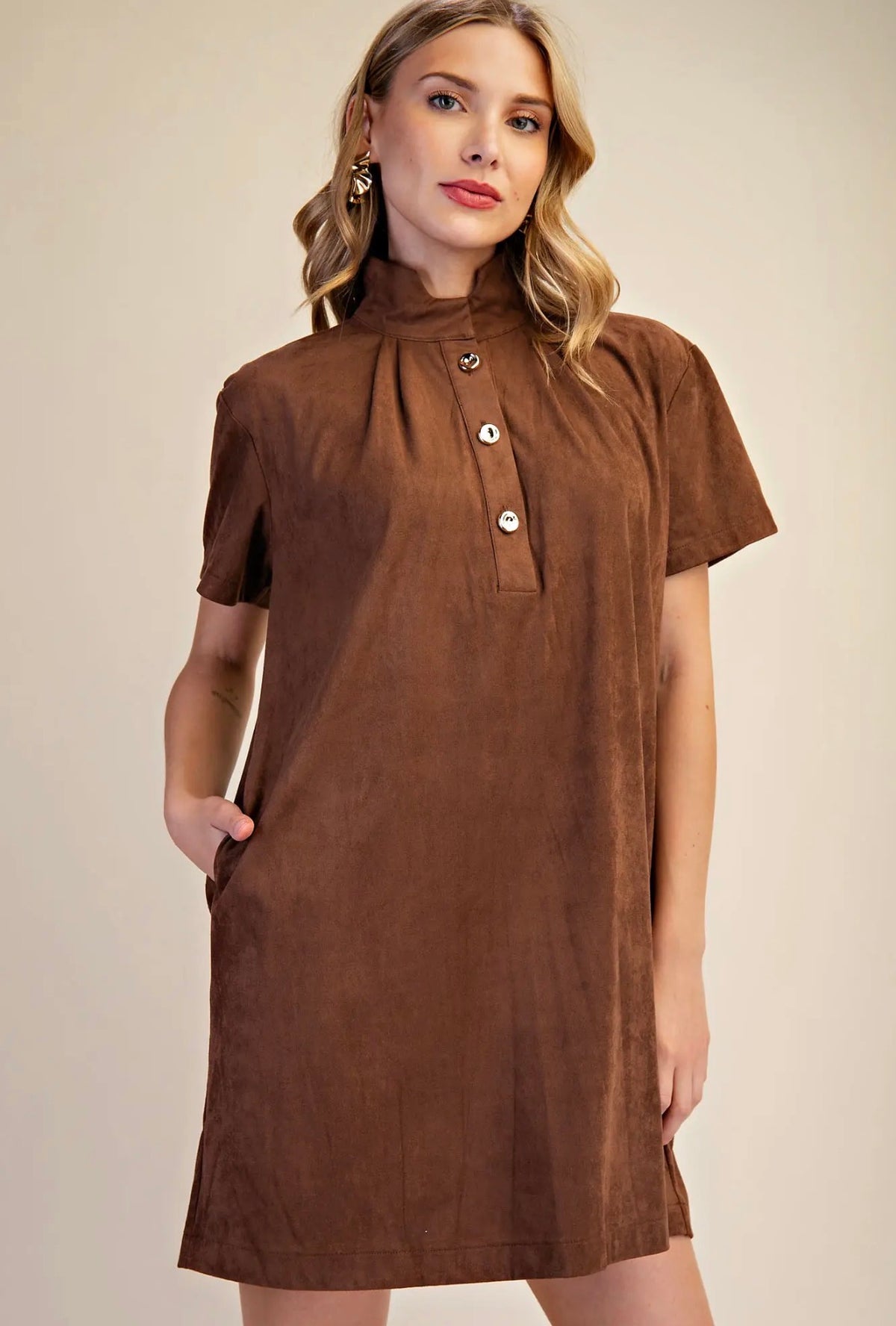 Maggie brown dress