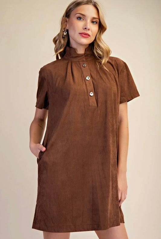 Maggie brown dress