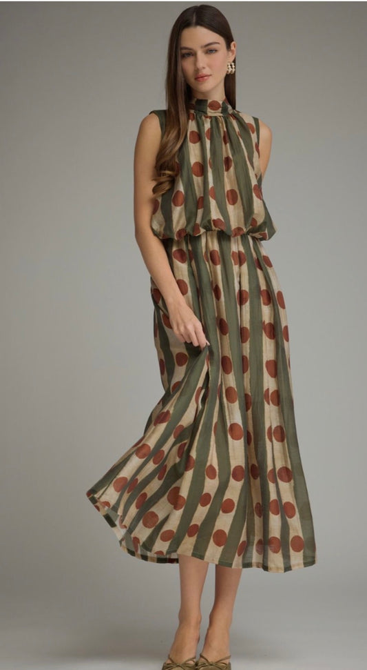Bethany dot dress