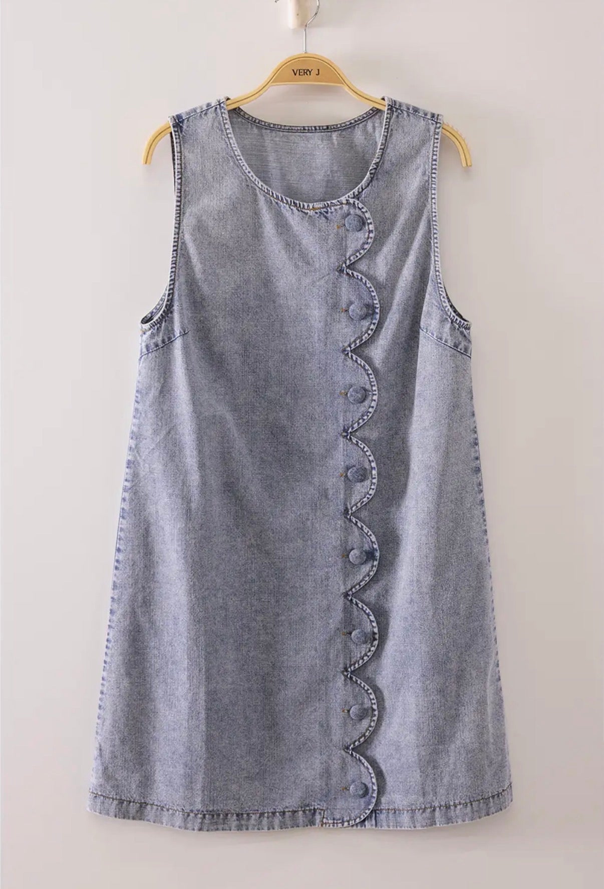 Indigo denim dress