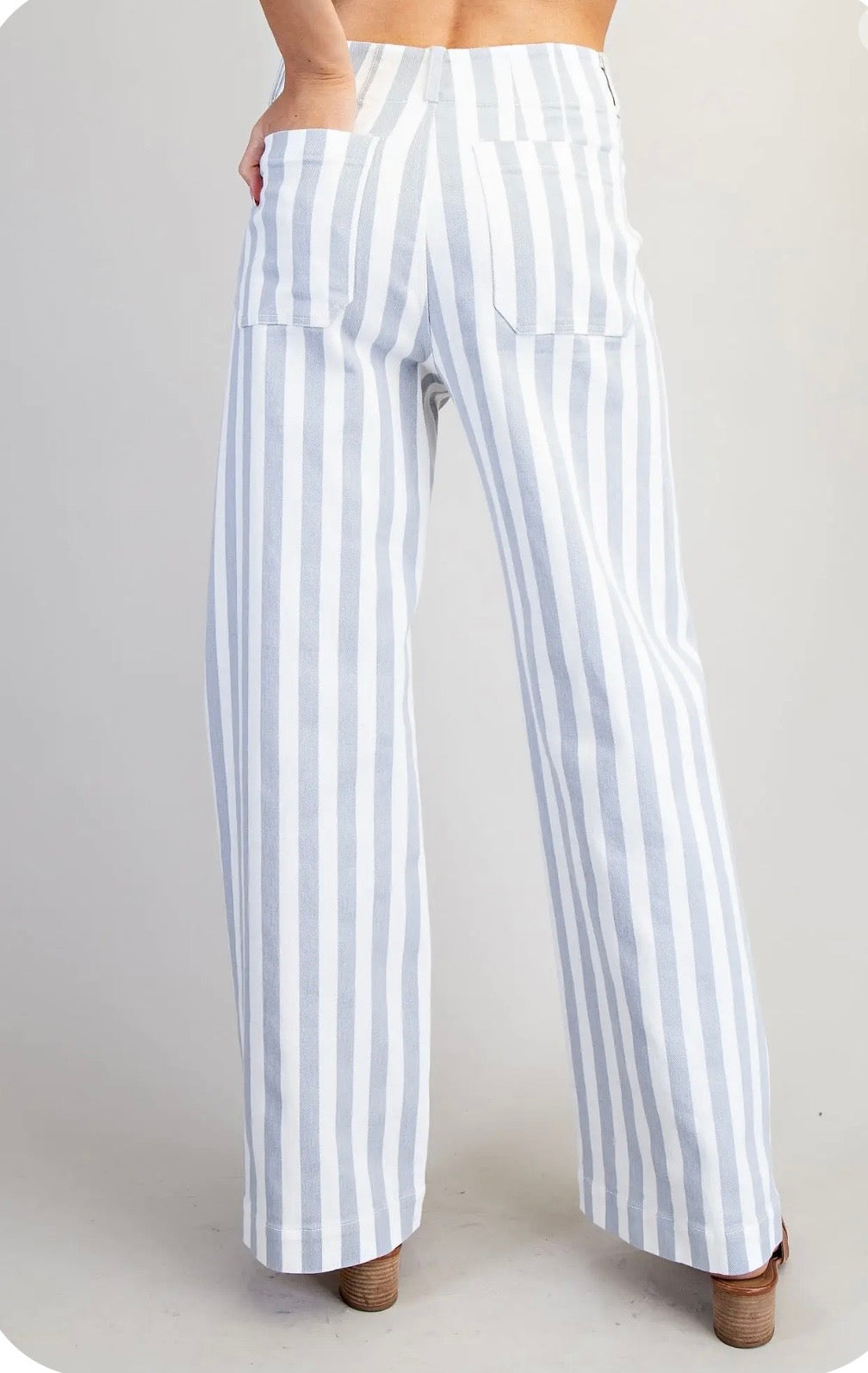 Blue stripe pants