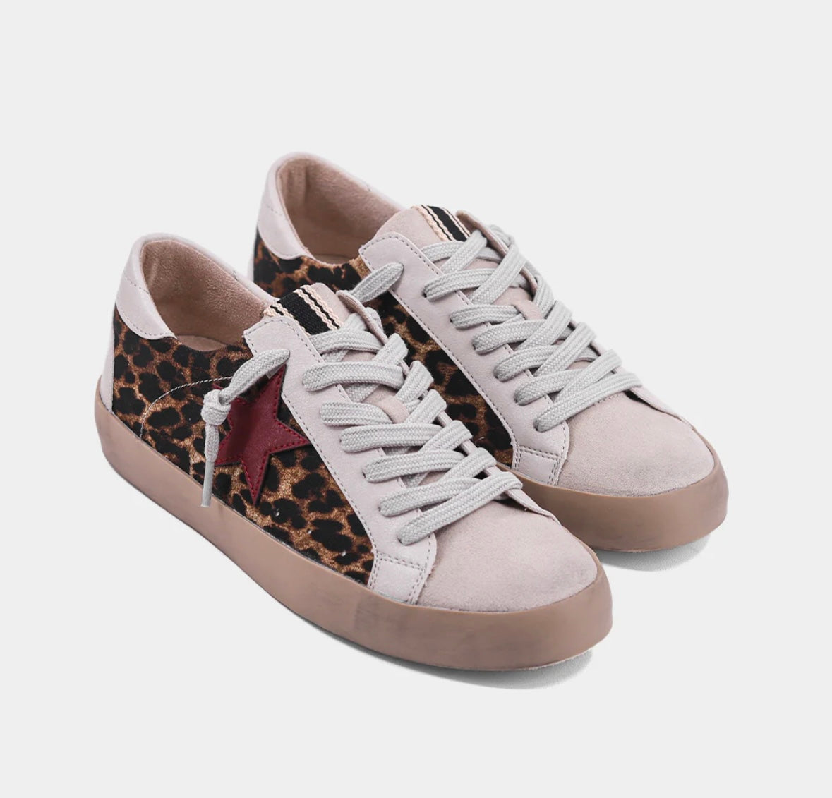 Paula leopard print sneakers