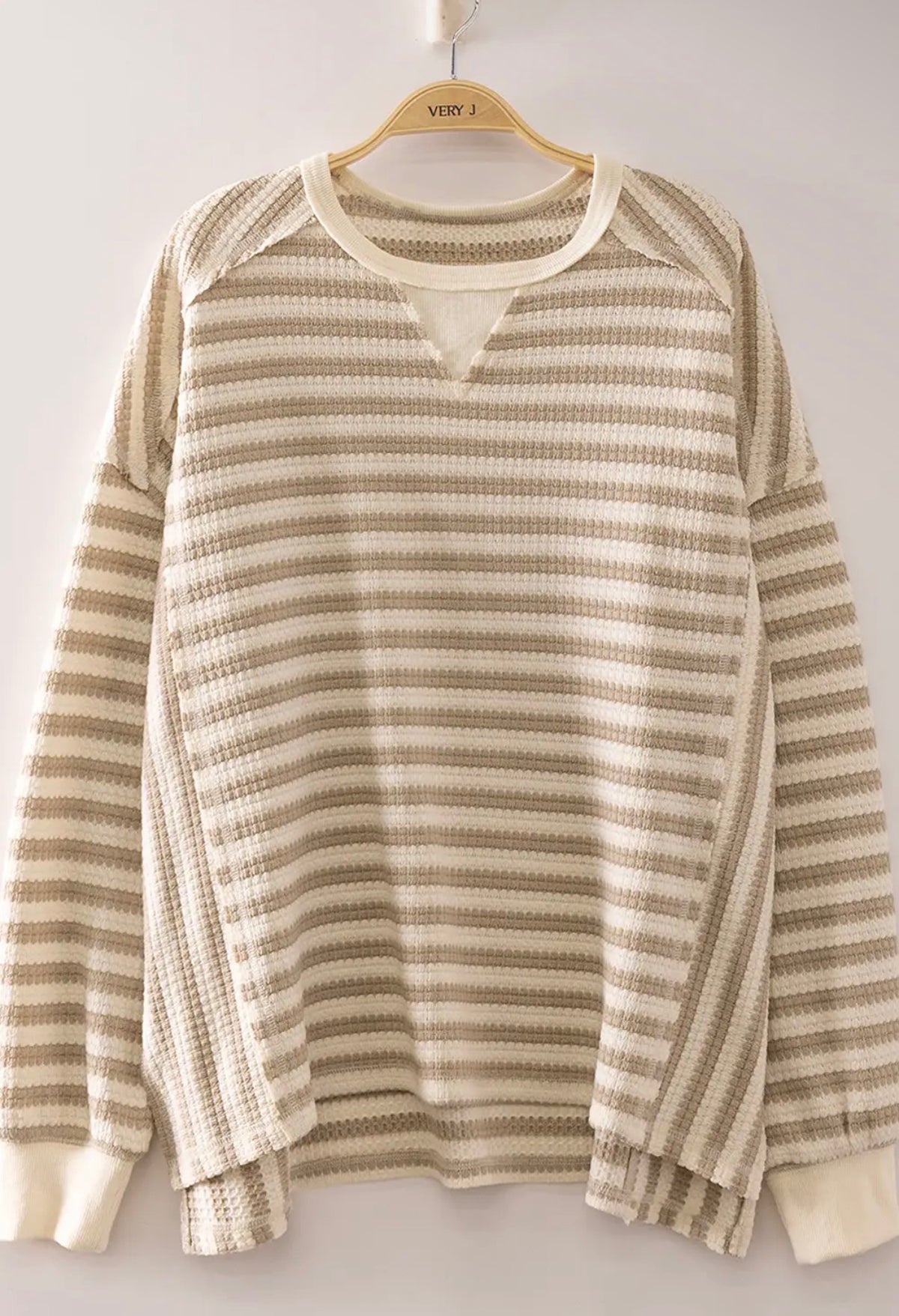 Stripe waffle tops