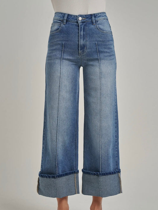 BON Front seam wide leg denim