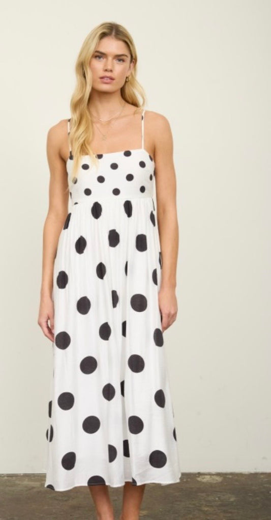Black dot dress