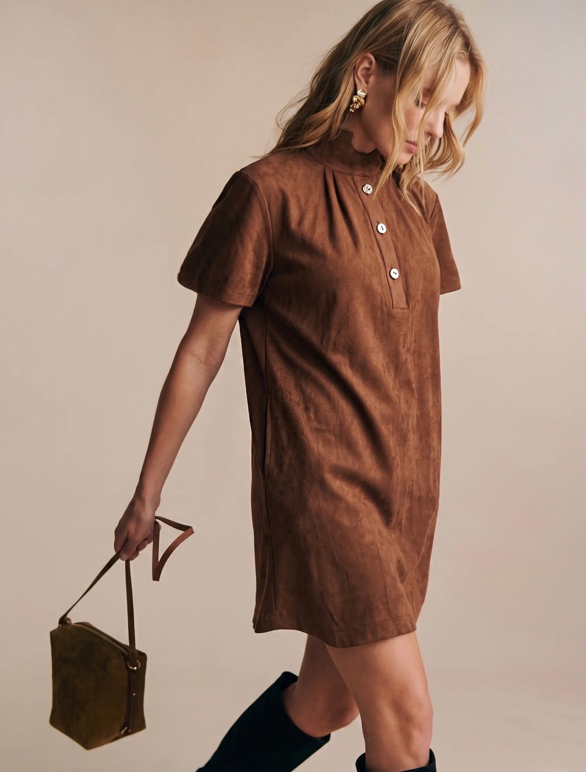 Maggie brown dress