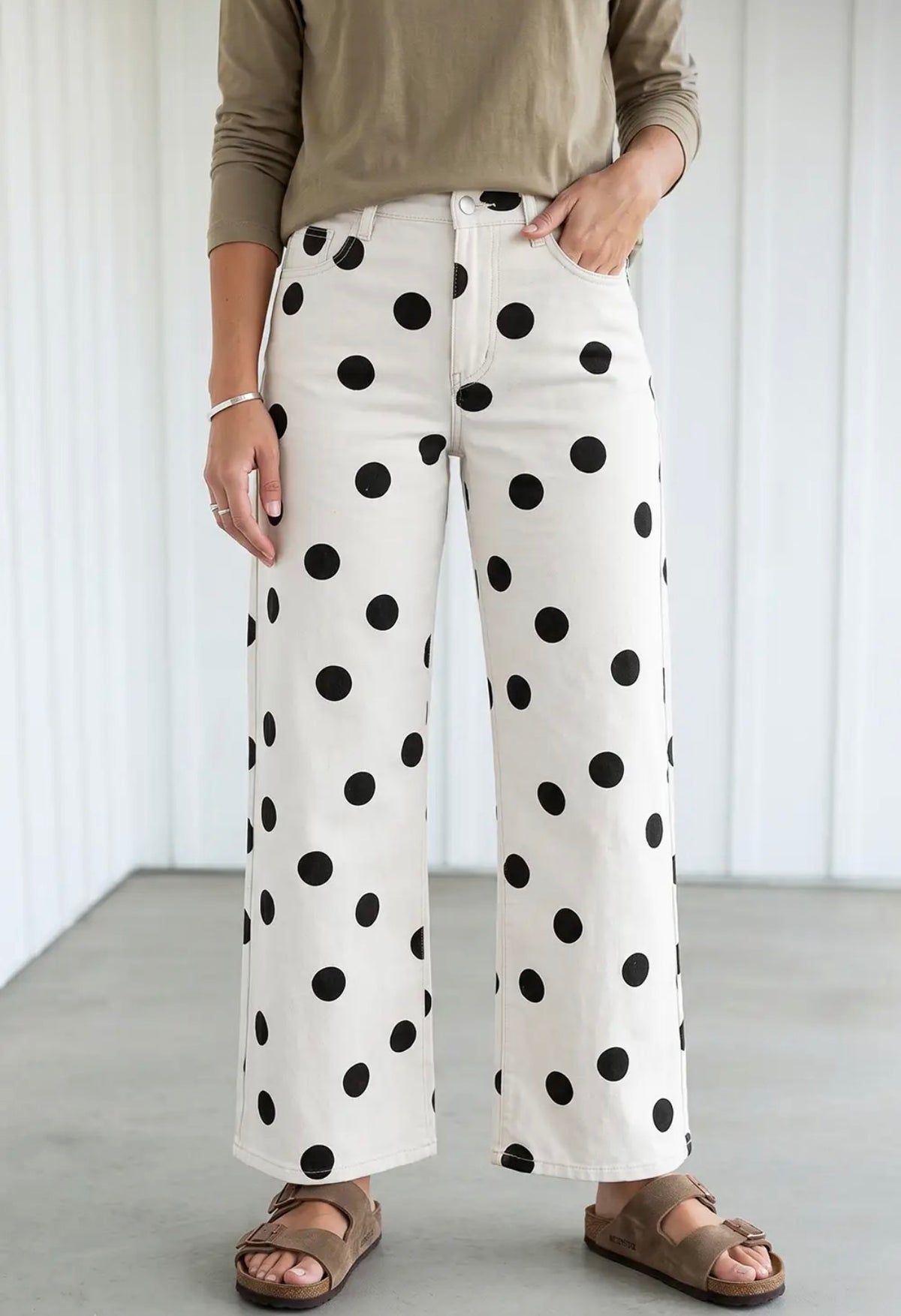 Black dot pants