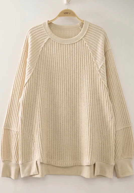 Waffle cream top