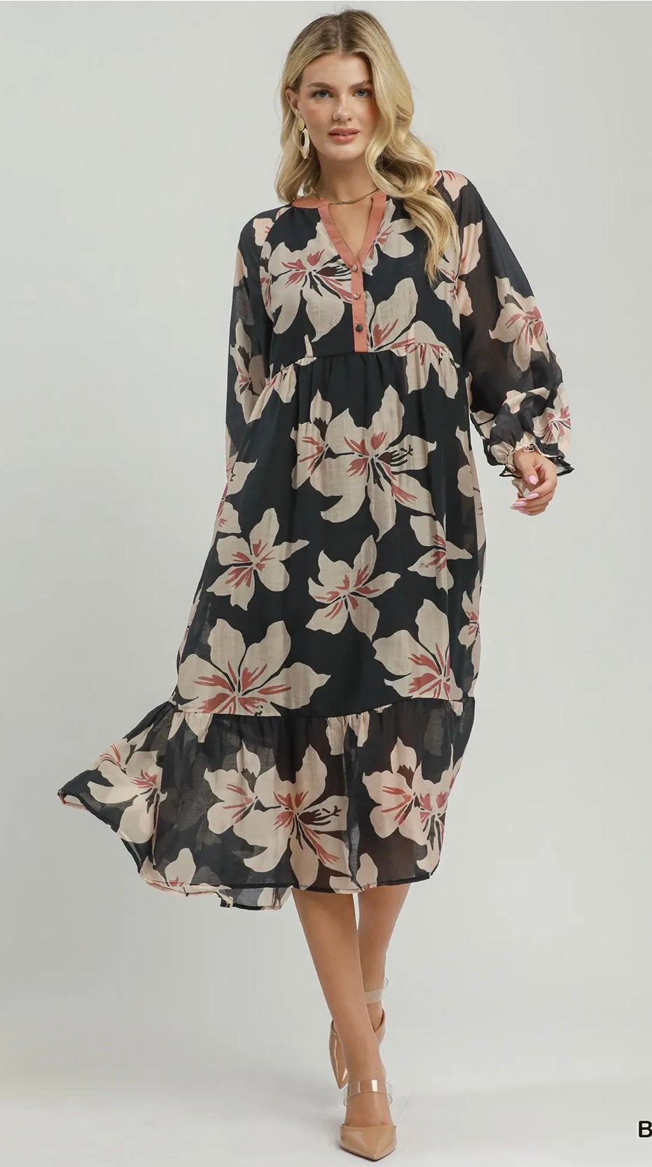 Beth floral dress