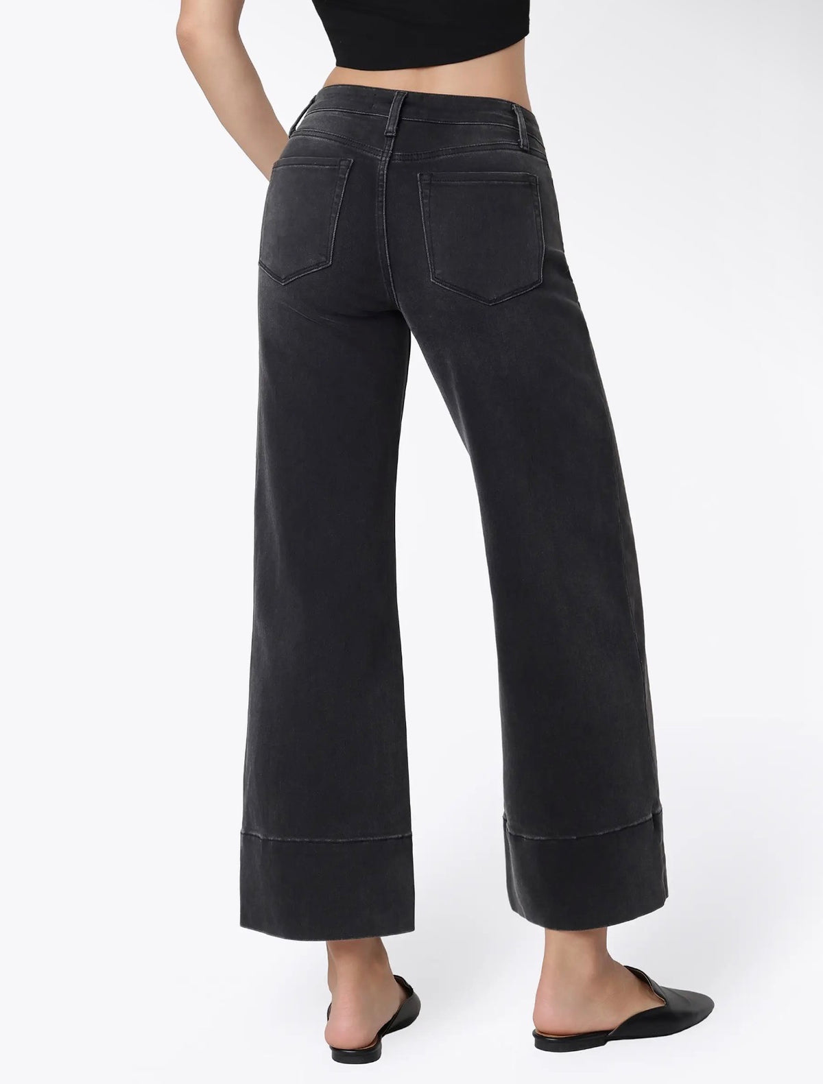 Lovervet highrise wide leg black