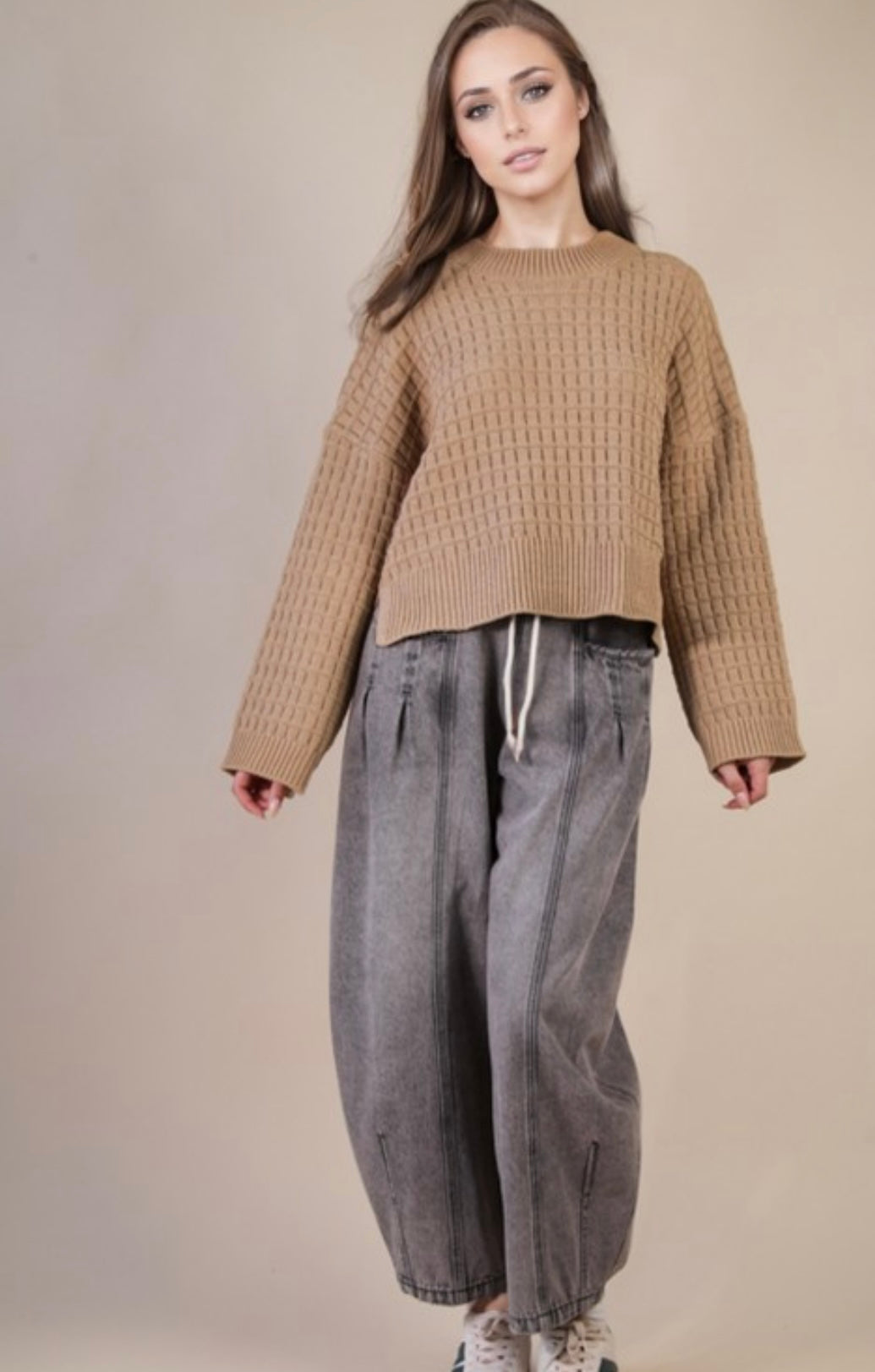 Amanda sweater taupe