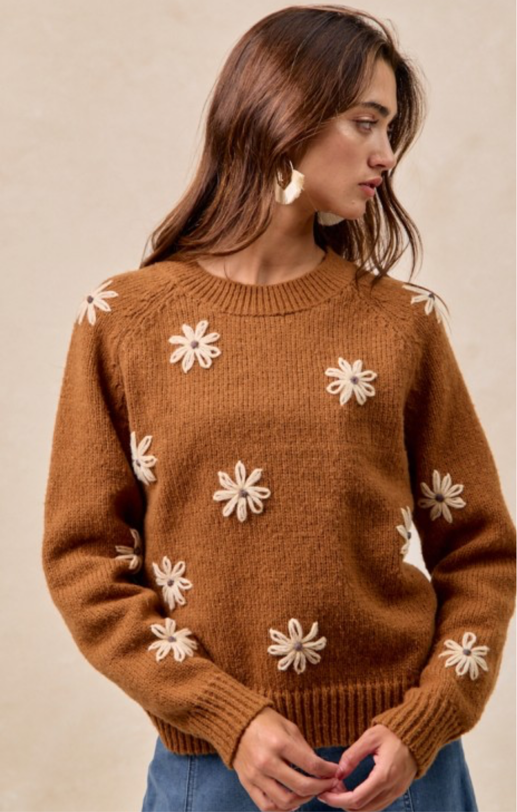 Dusty flower sweater