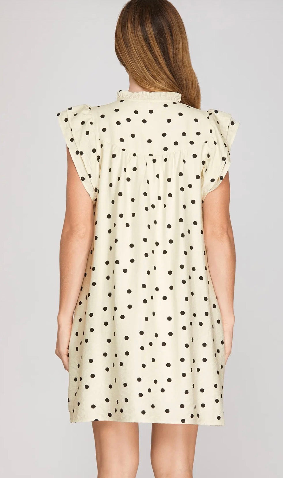 Black dot dress