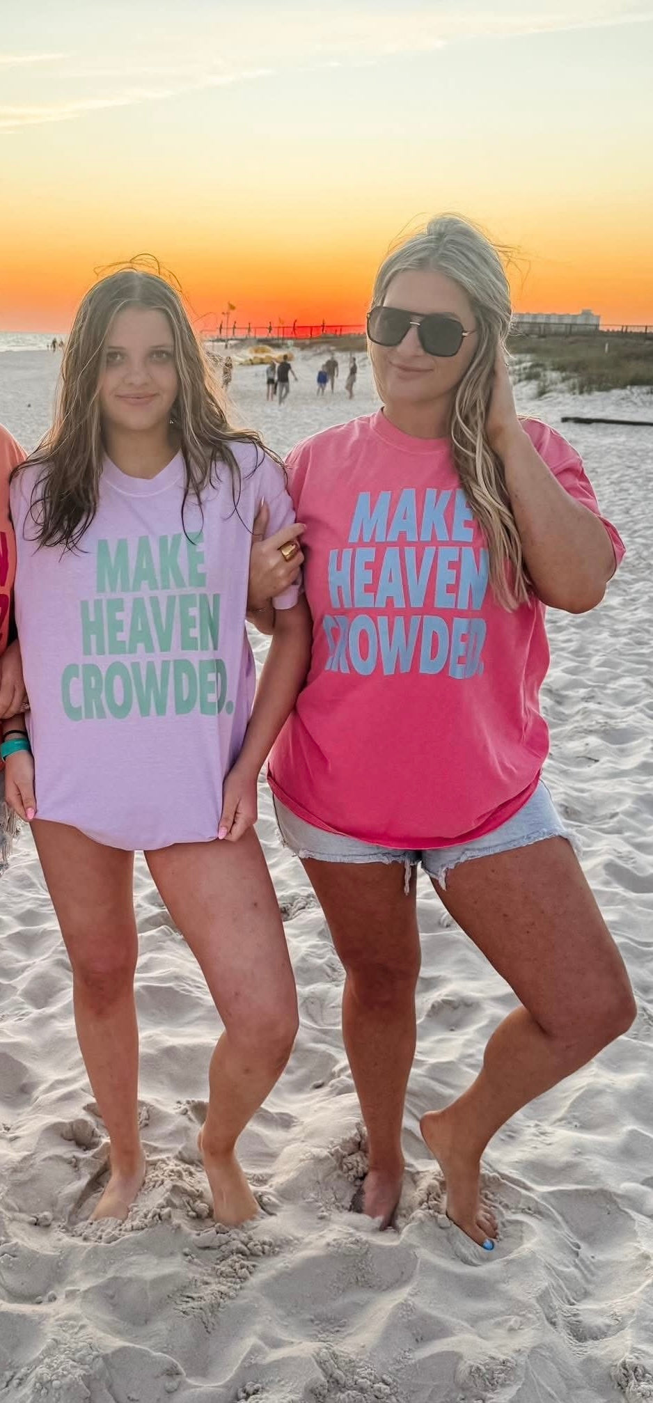 Make heaven crowded tees
