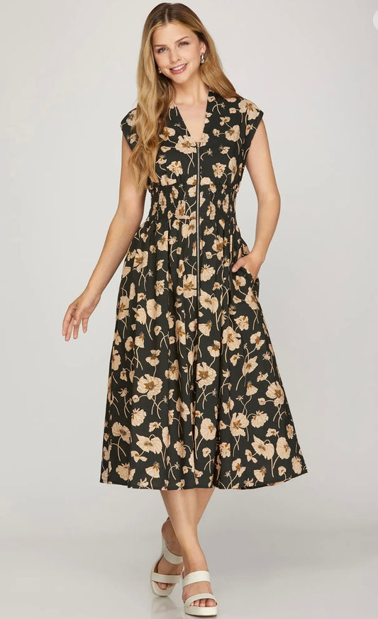 Janet floral dress