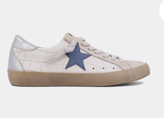 Paula beige croc sneakers