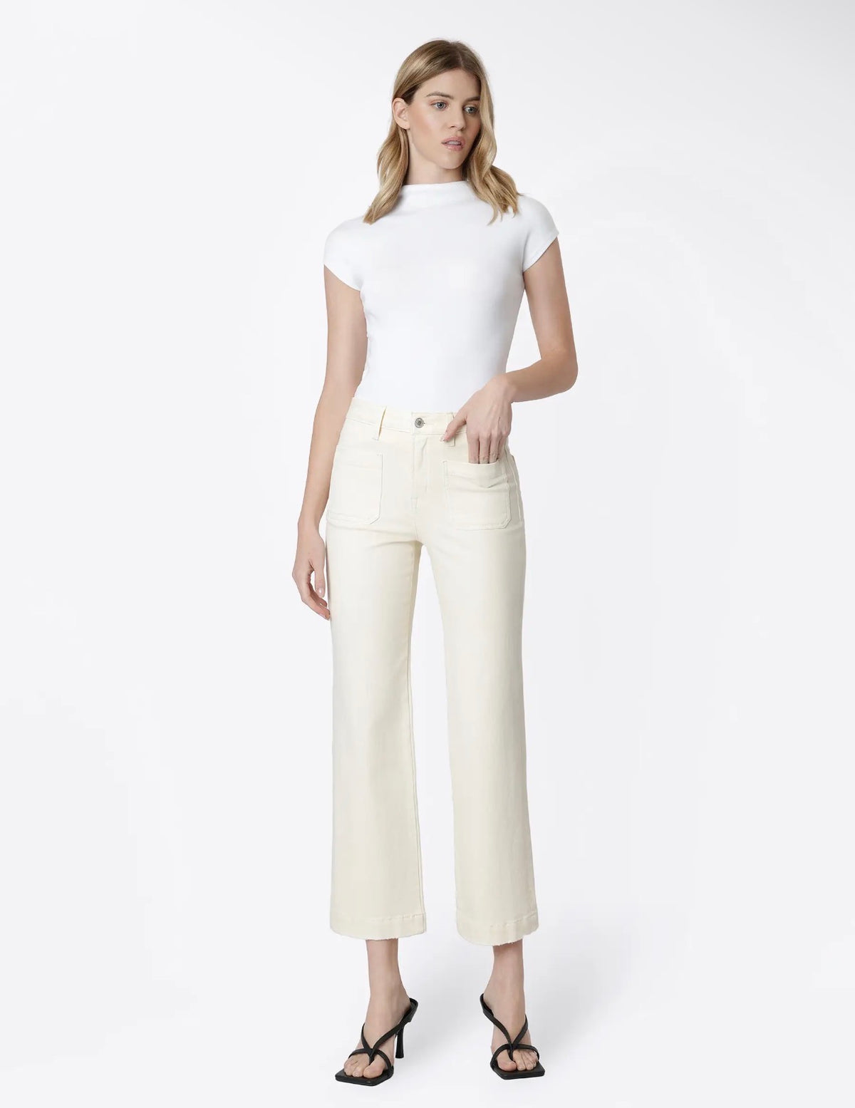 Vervet natural highrise slip crop wide