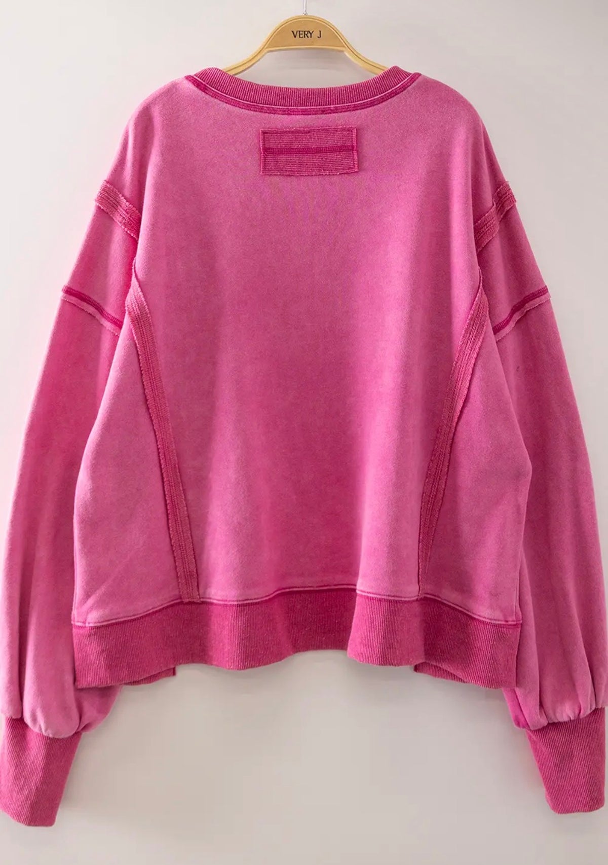 Hot pink LS top