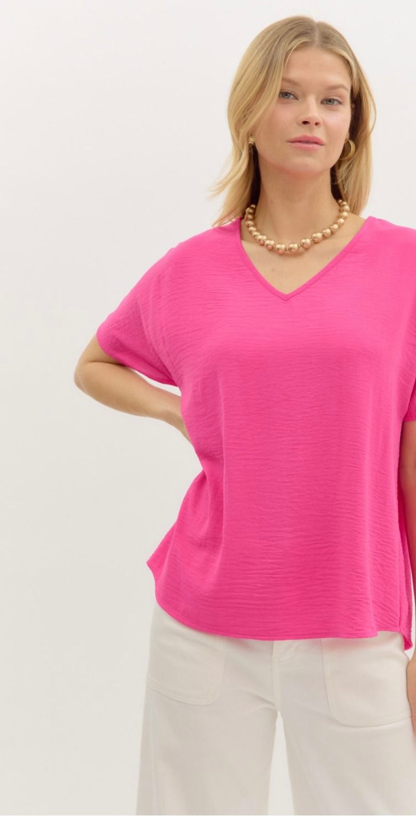 Morgan pink top