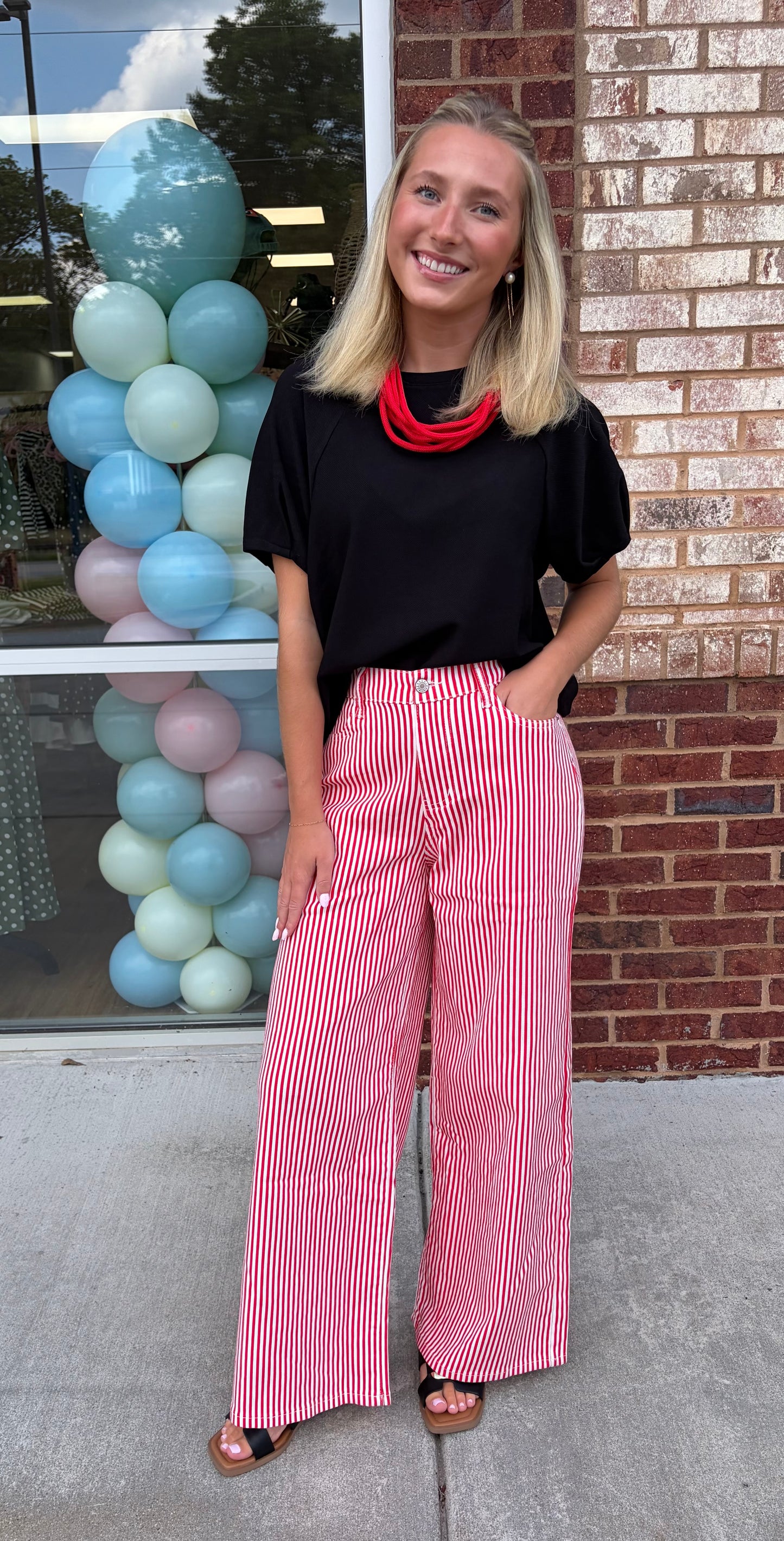 GA pin stripe pants