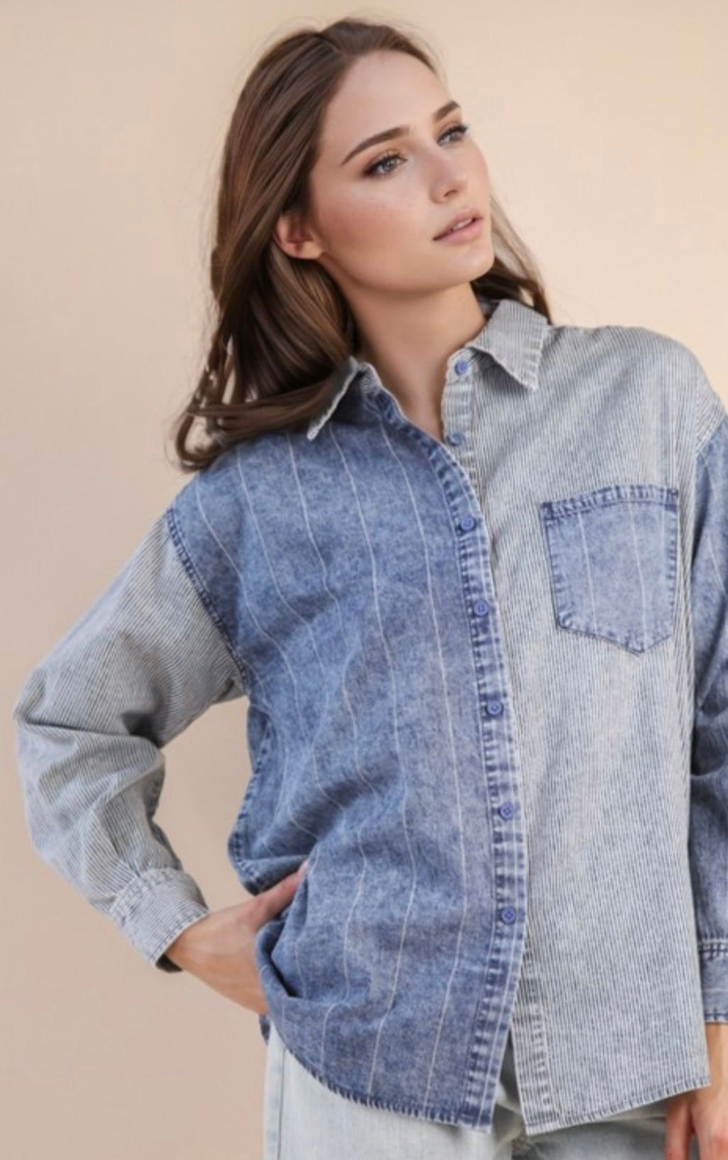 Mary Kate button top