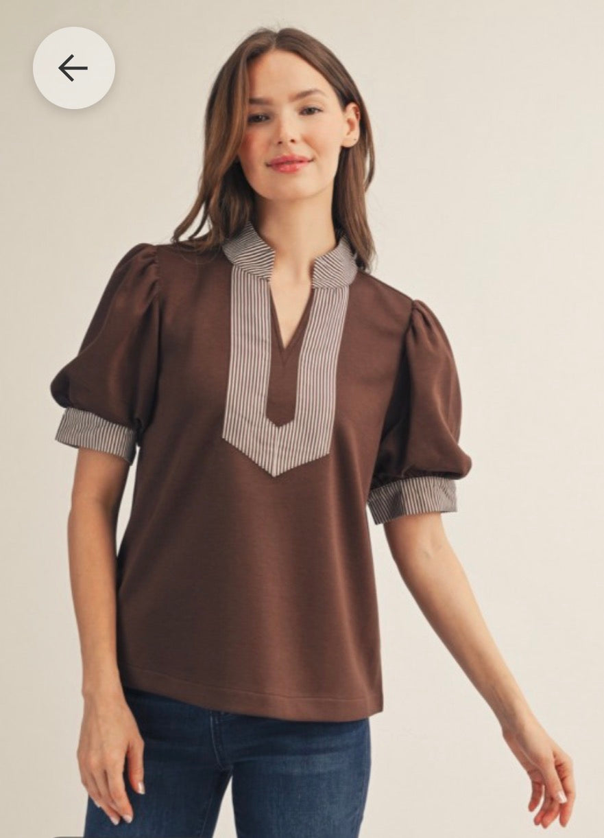 Kristen brown top