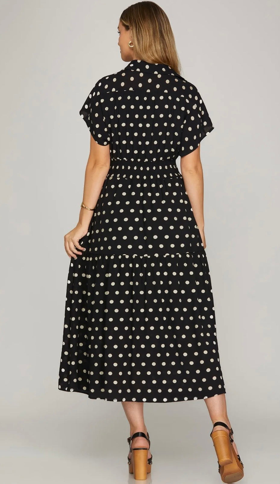 Black dot dress