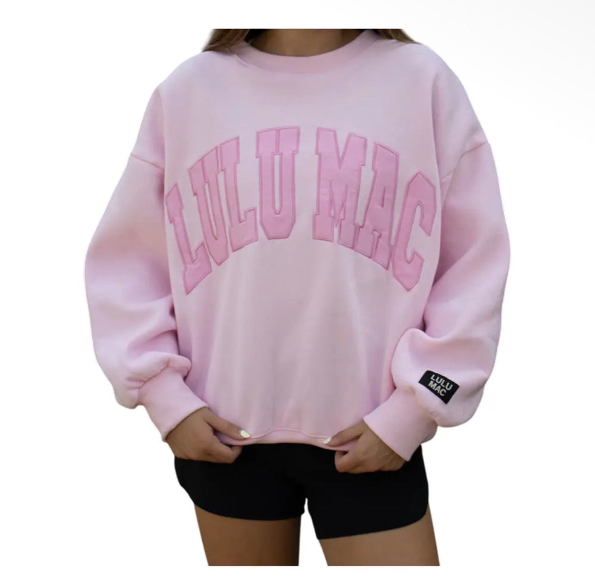 Light pink Lulu Mac sweatshirt