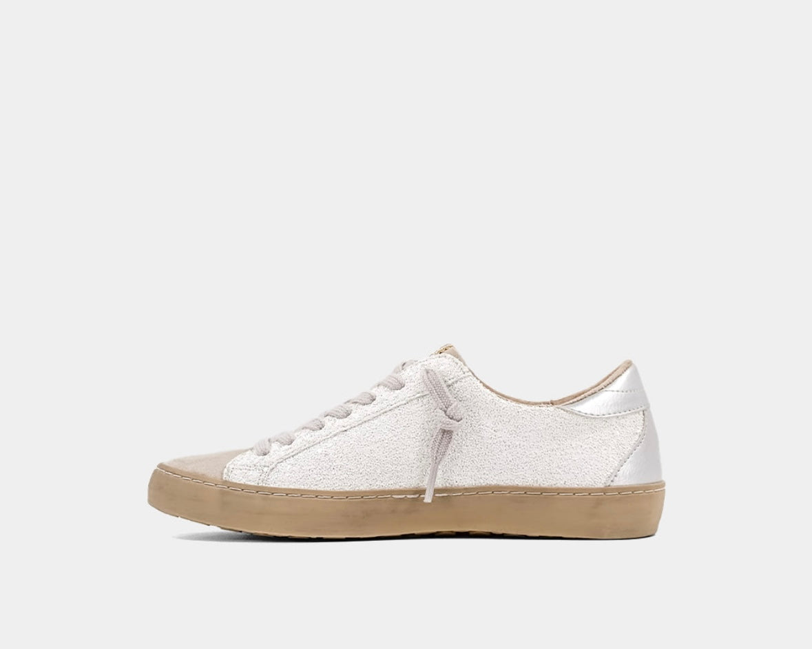 Paula white glitter sneakers
