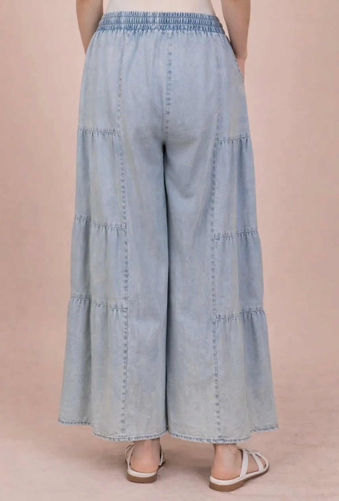 Mineral wash chambray pants