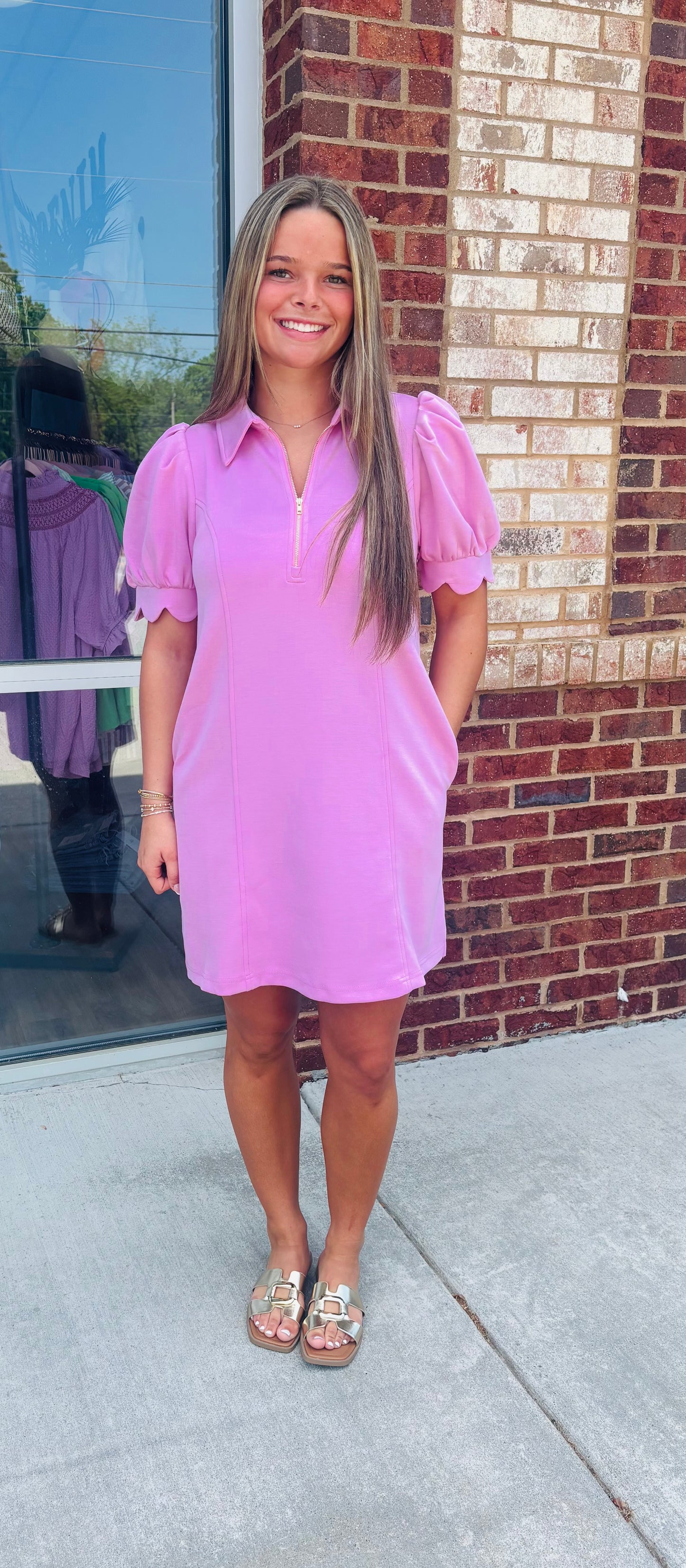 Paisley pink dress