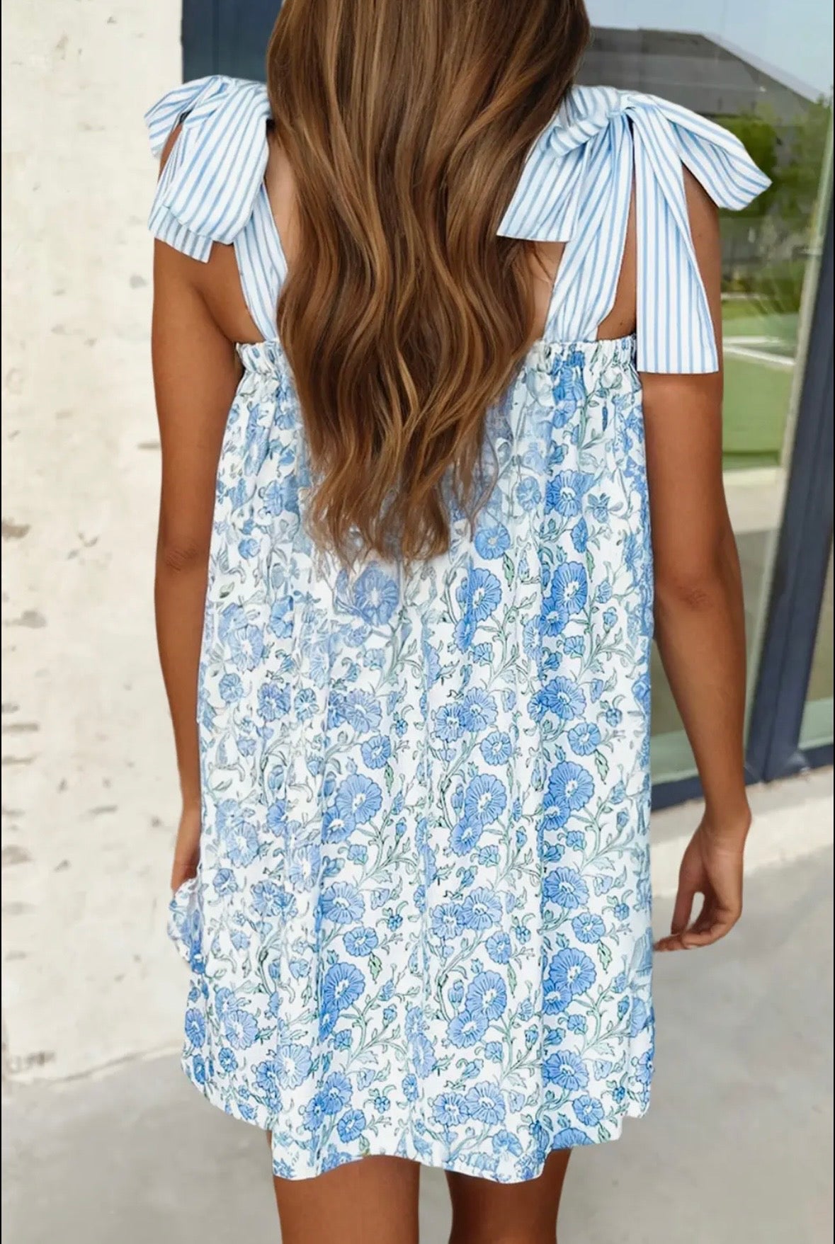 Blue flower dress