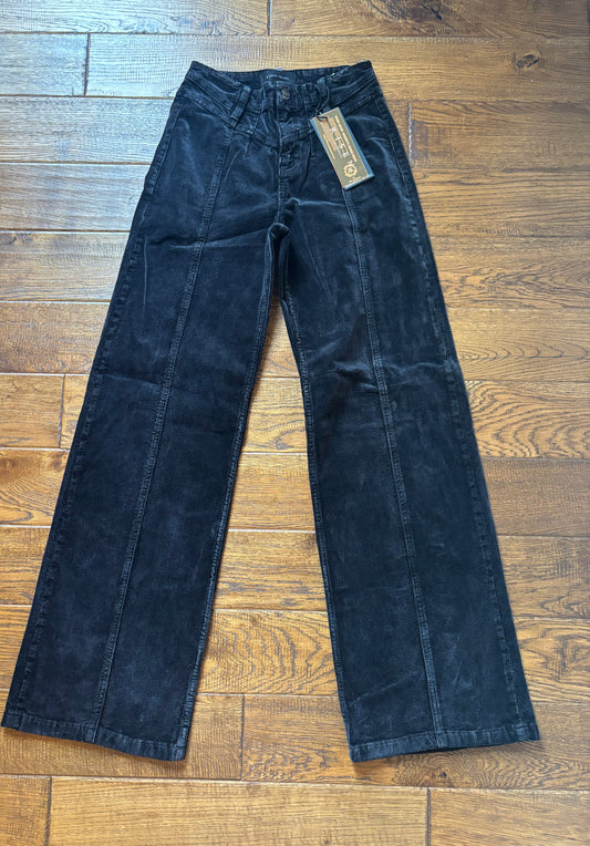 Risen black full length corduroy