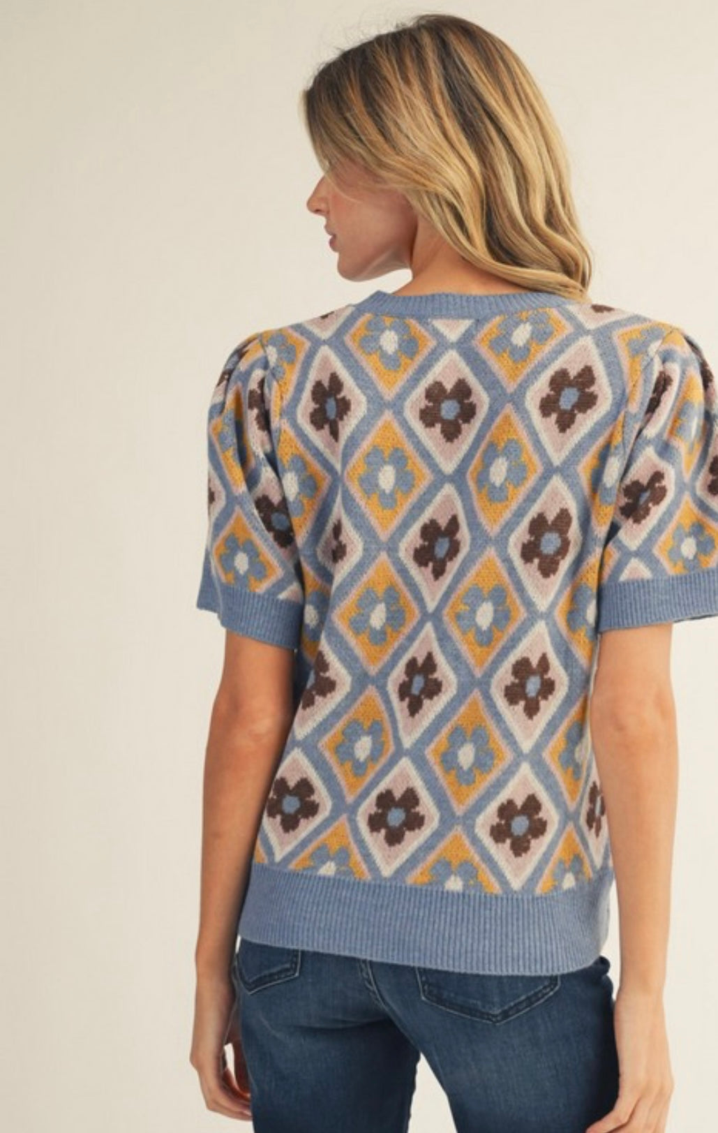 Flower power SS sweater