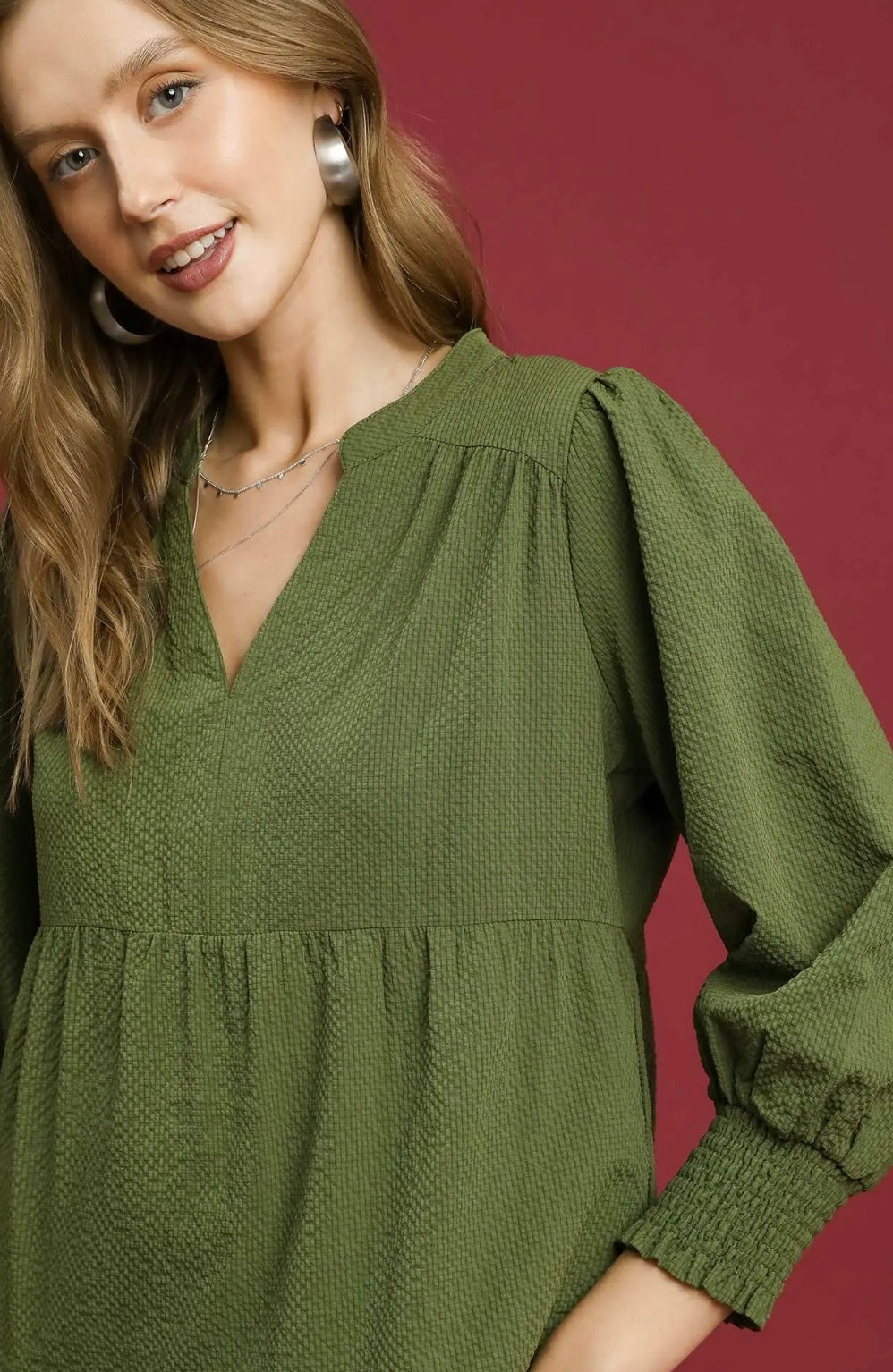 Olive midi dress