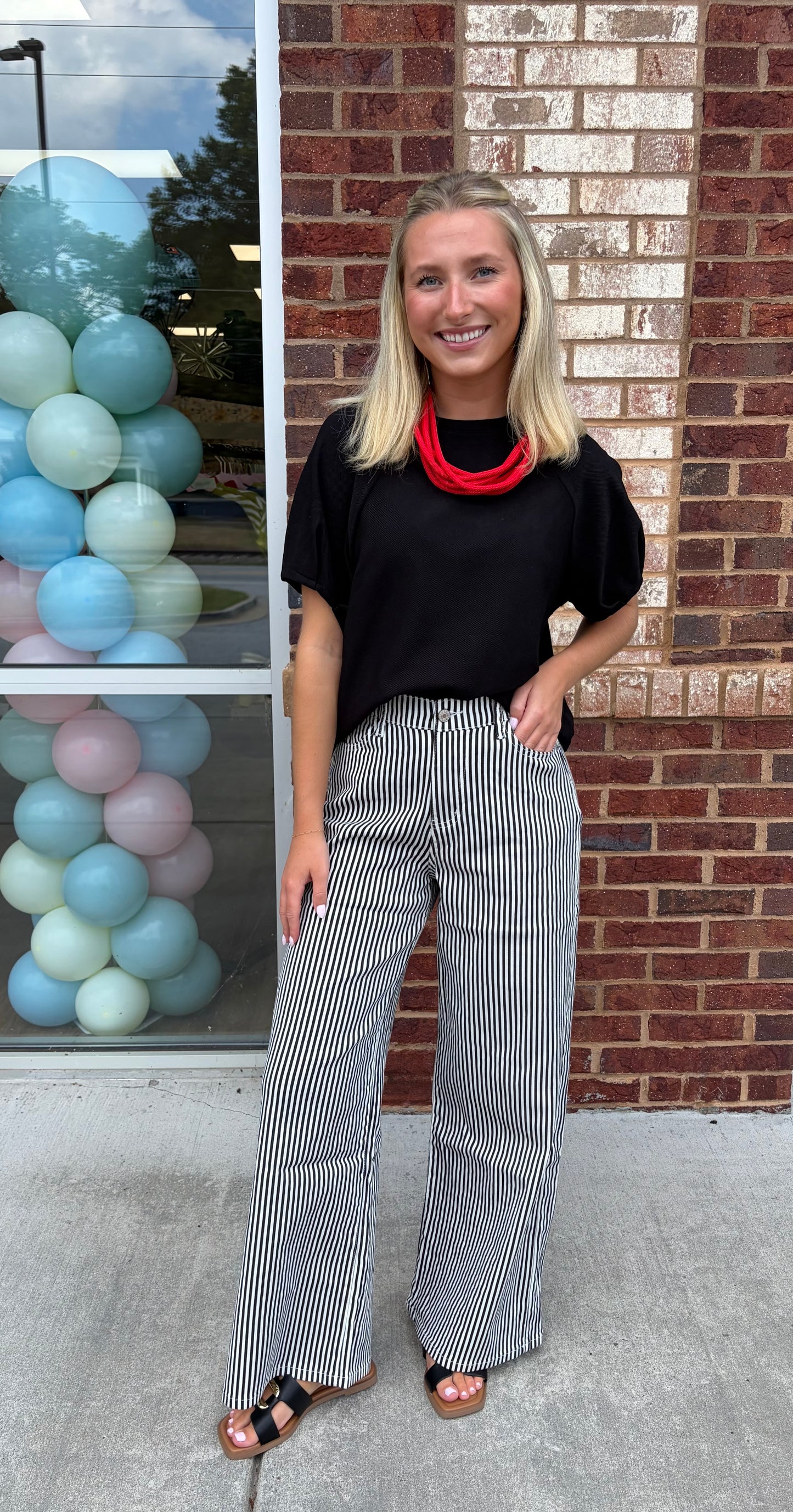GA pin stripe pants