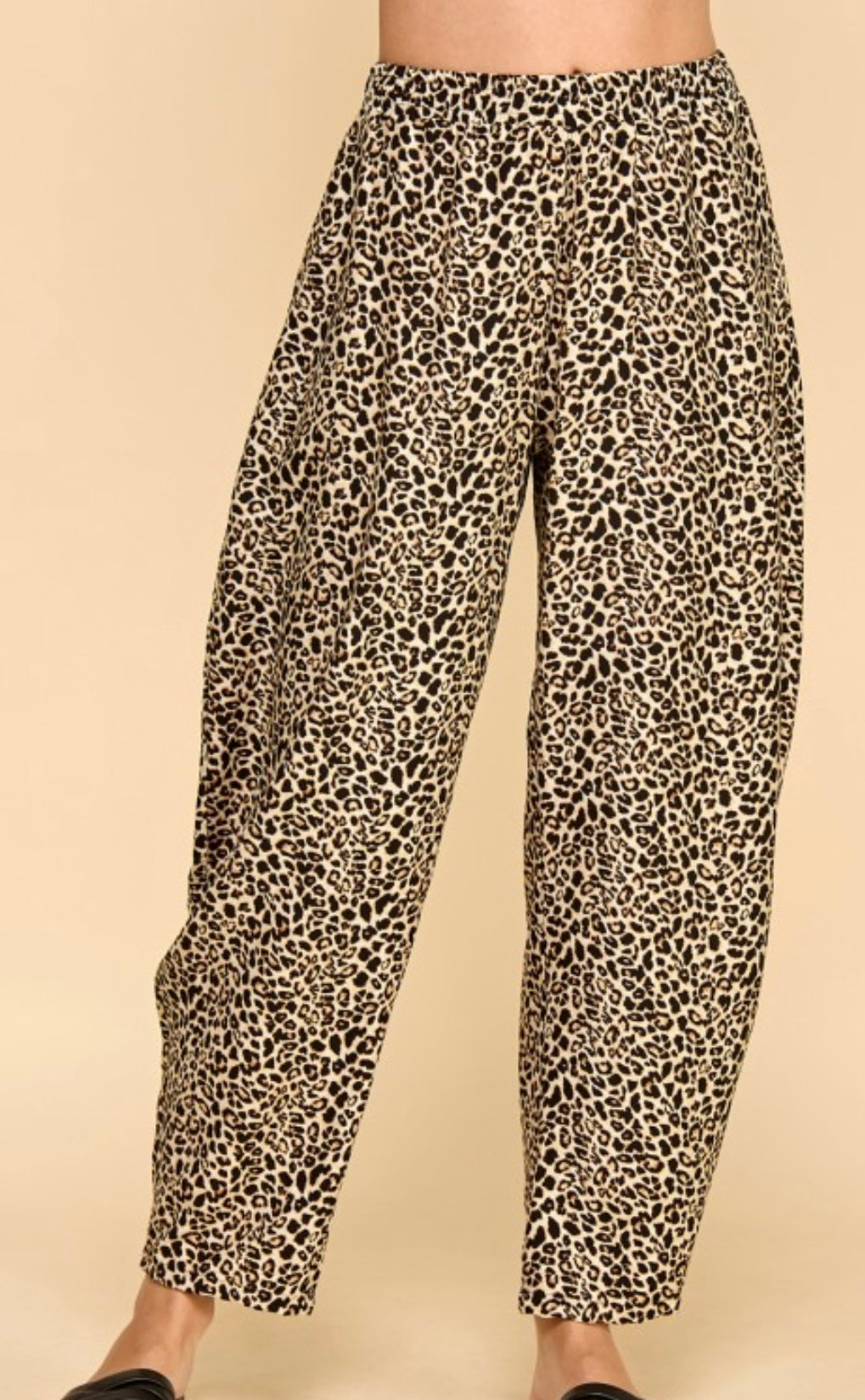 Cheetah print pants