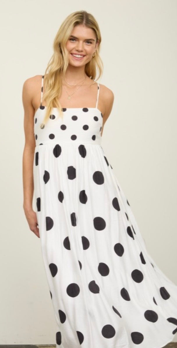Black dot dress