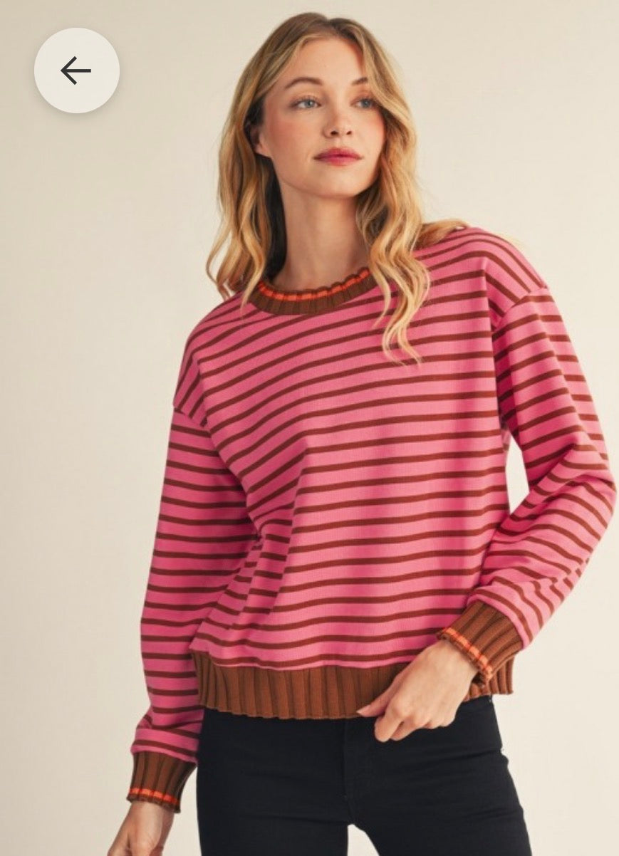 Pink mix top