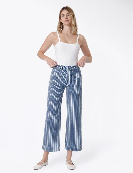 Vervet highrise stripe wide leg