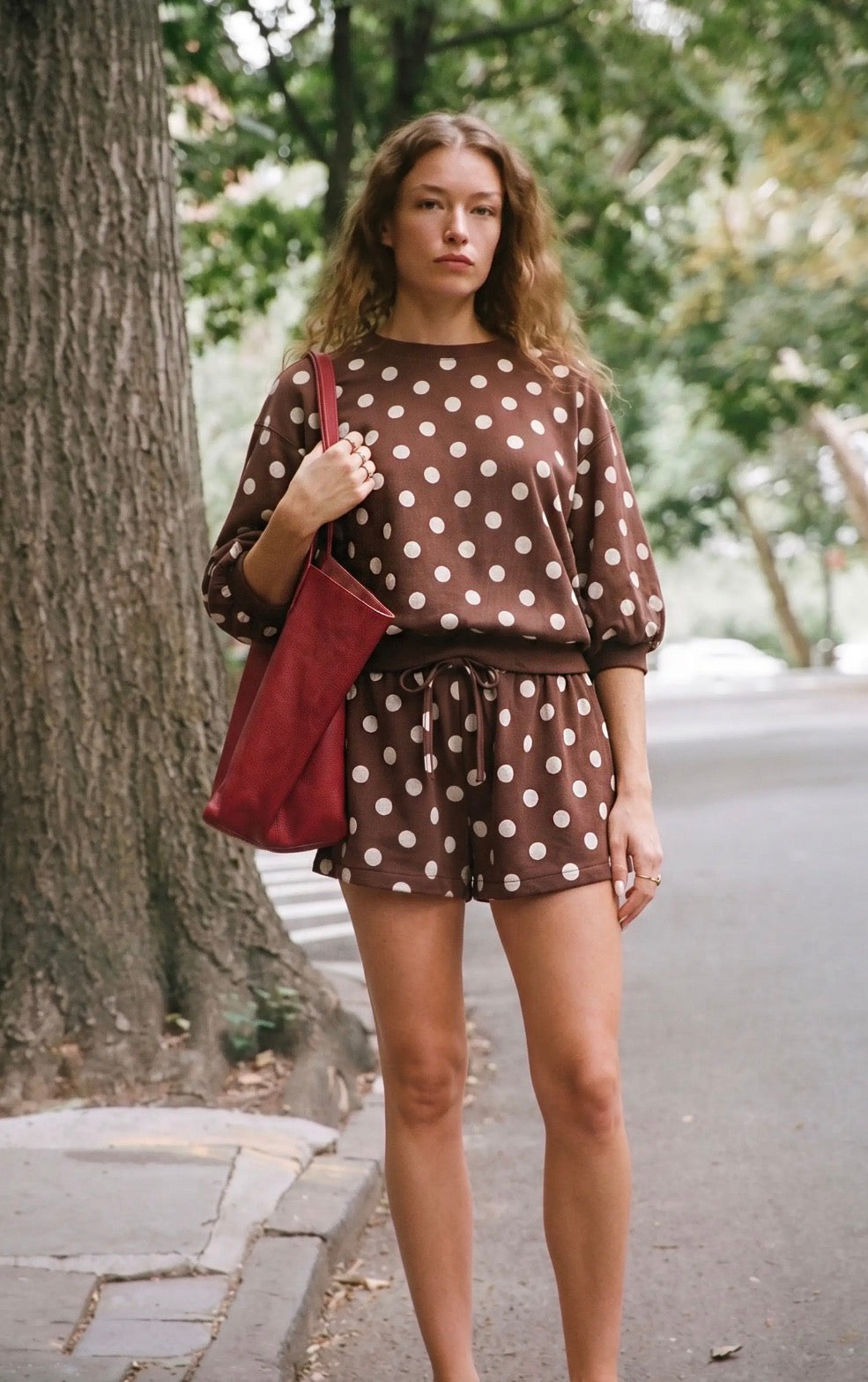 Brown dot short set