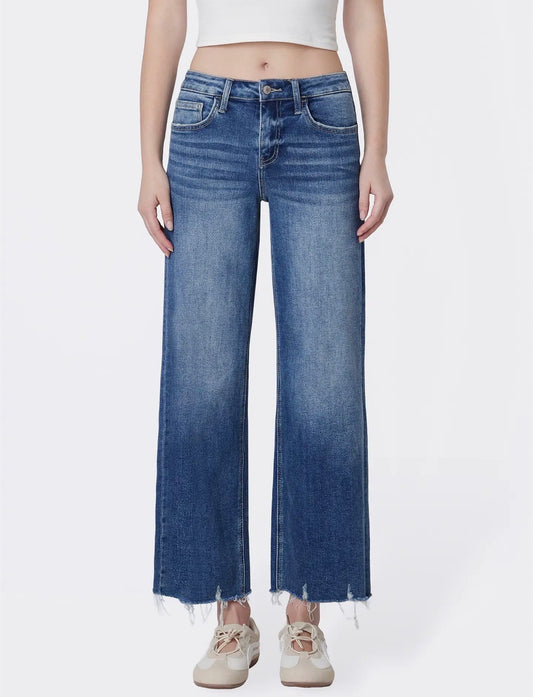 Lovervet midrise ankle wide leg