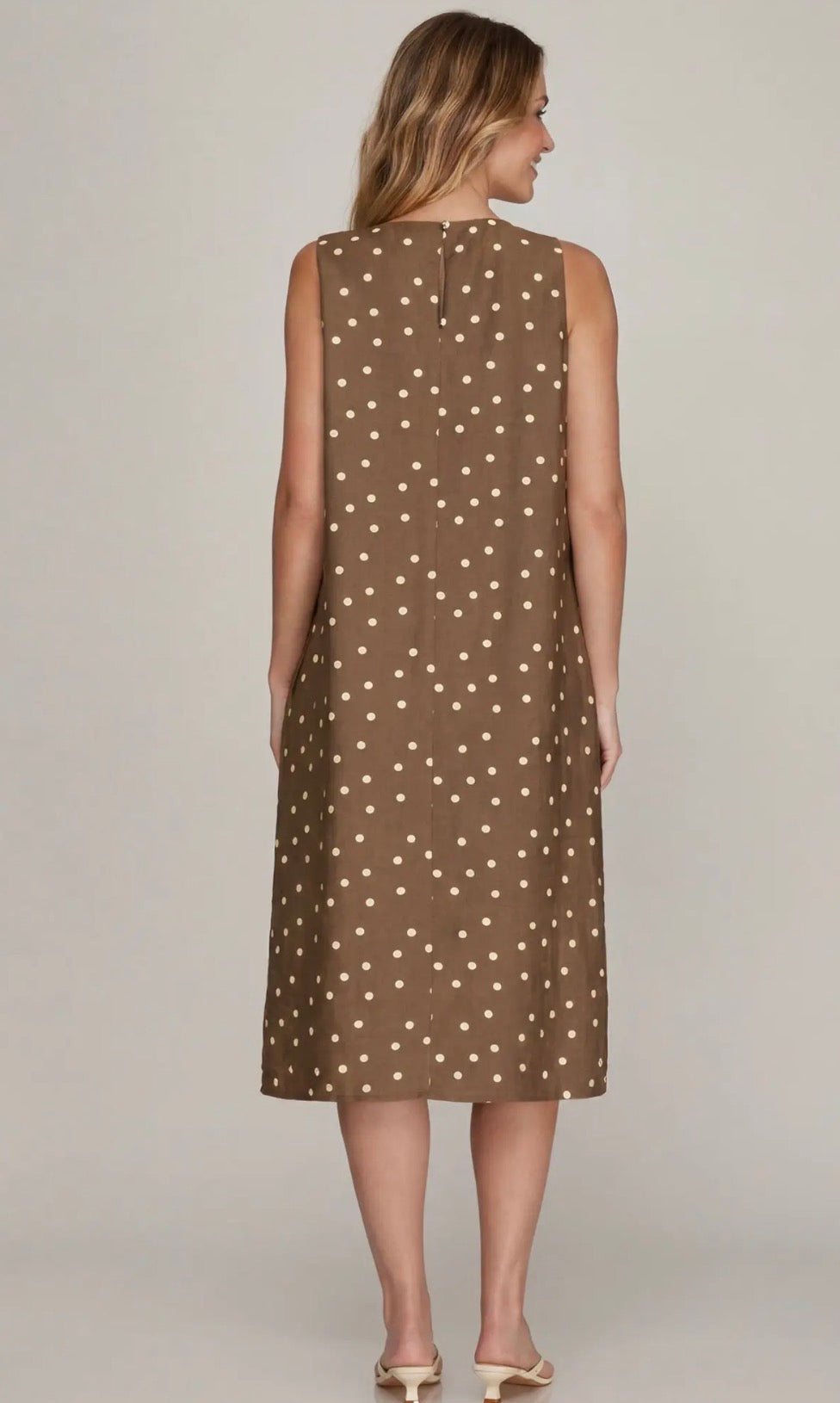 Brown dot dress