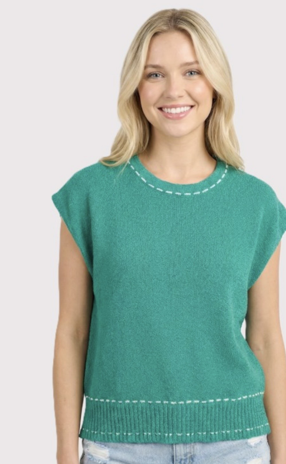 Kelly green sweater top