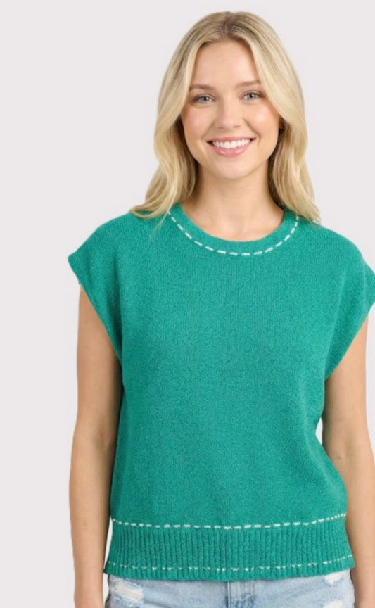 Kelly green sweater top