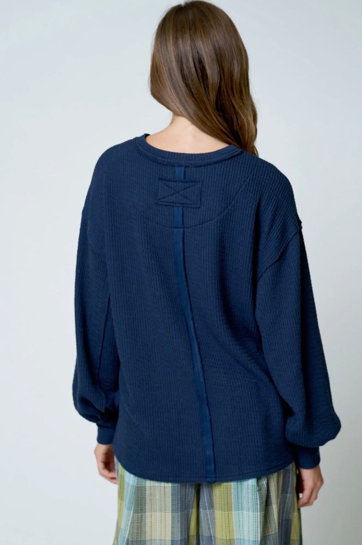 Libby textured knit top