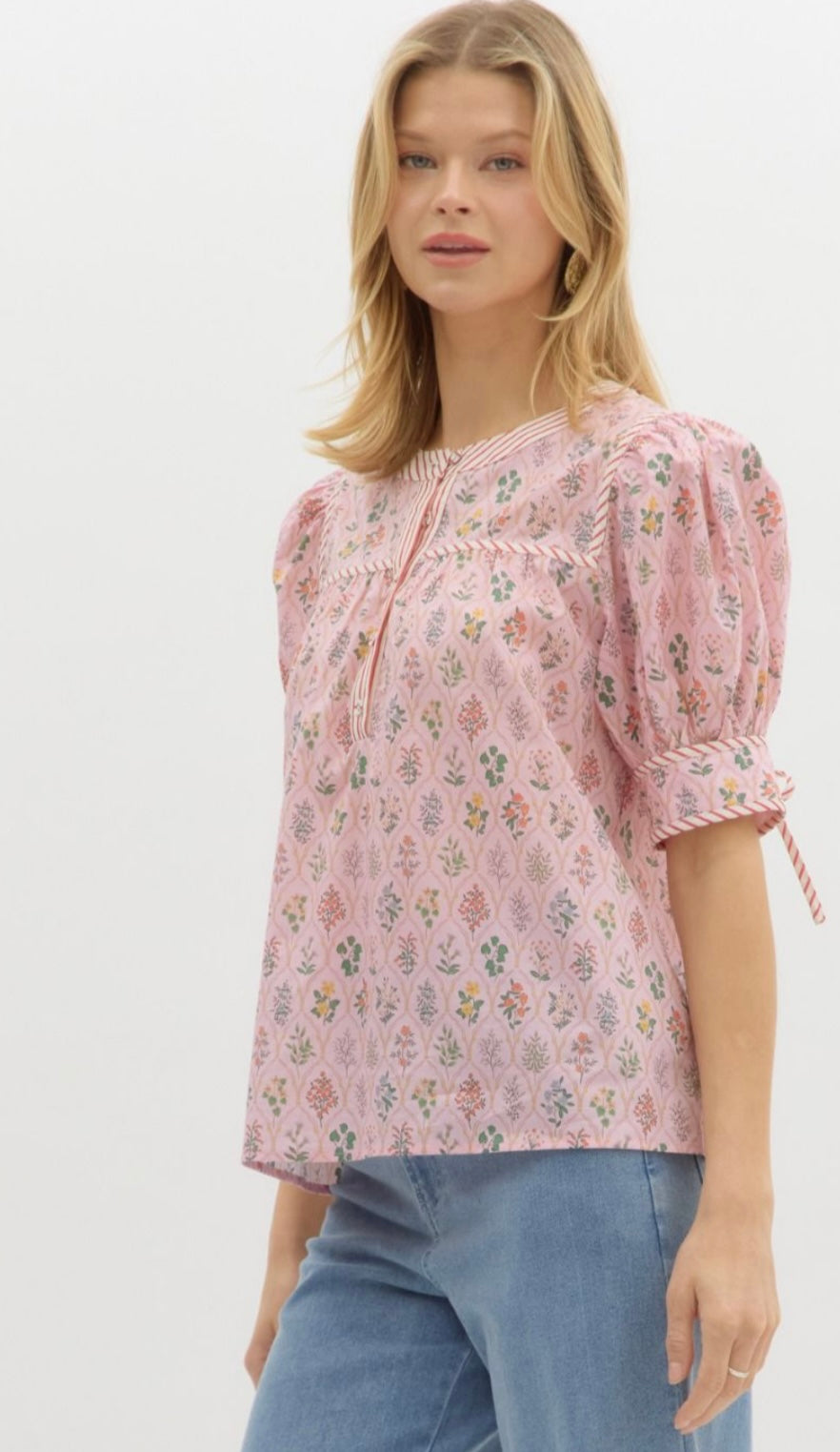 Pink flower top
