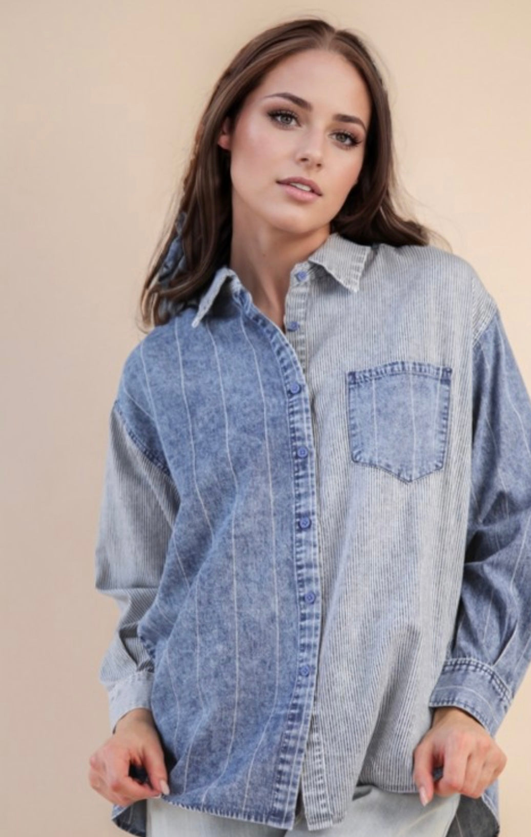 Mary Kate button top